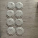 8 Luneville soup plates