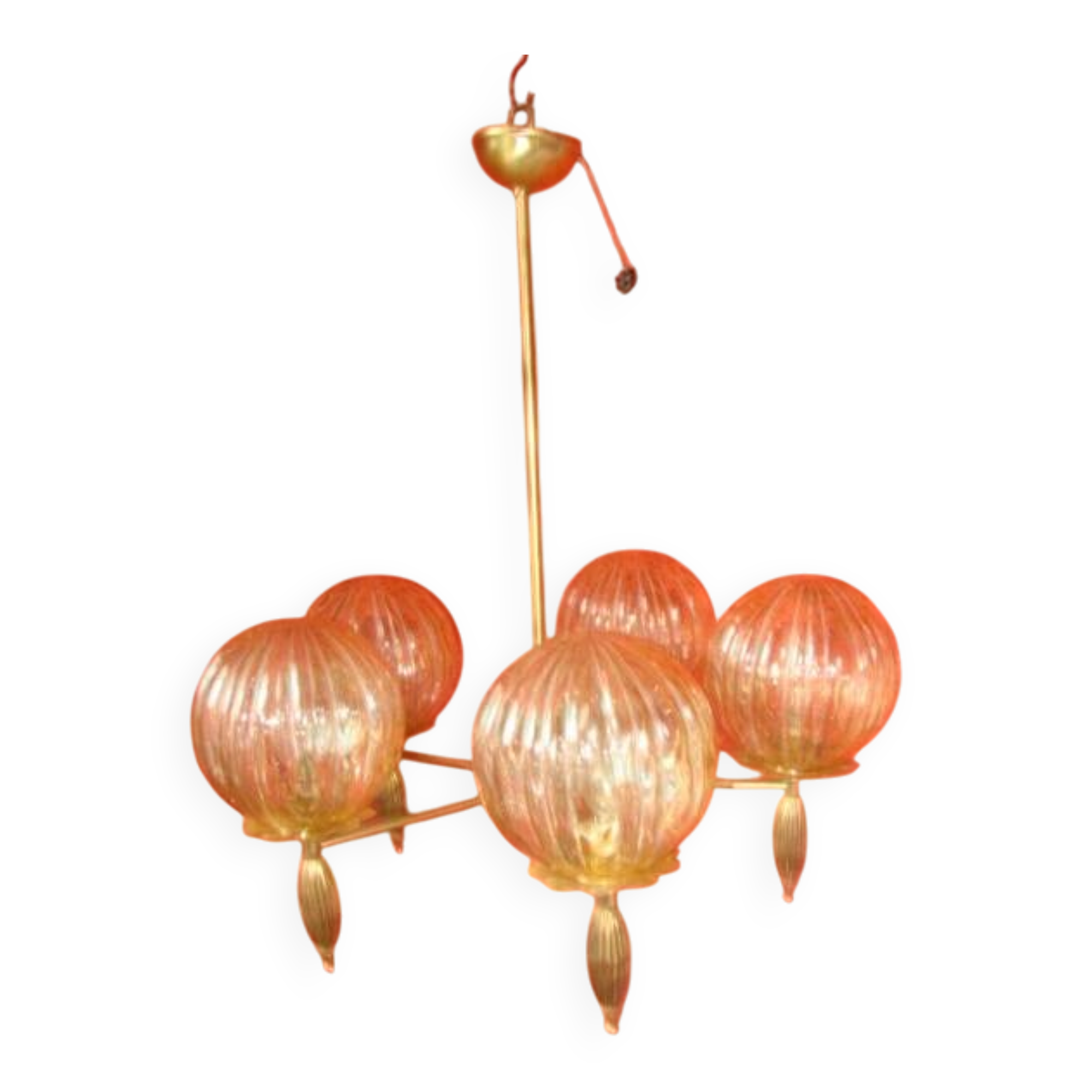 five-armed chandelier from the 1970s