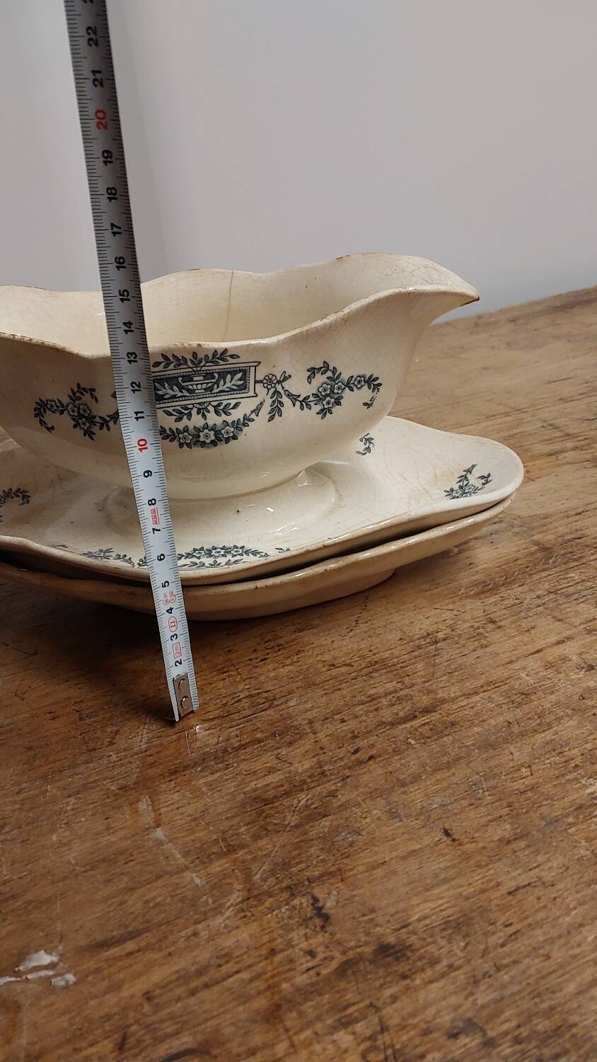 Saucière et soucoupe Longchamp