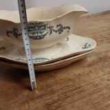 Longchamp sauce boat and saucer