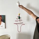 Spiral Pop Art Pendant Light, Ceiling Lamp, ESTO Austria, ´80