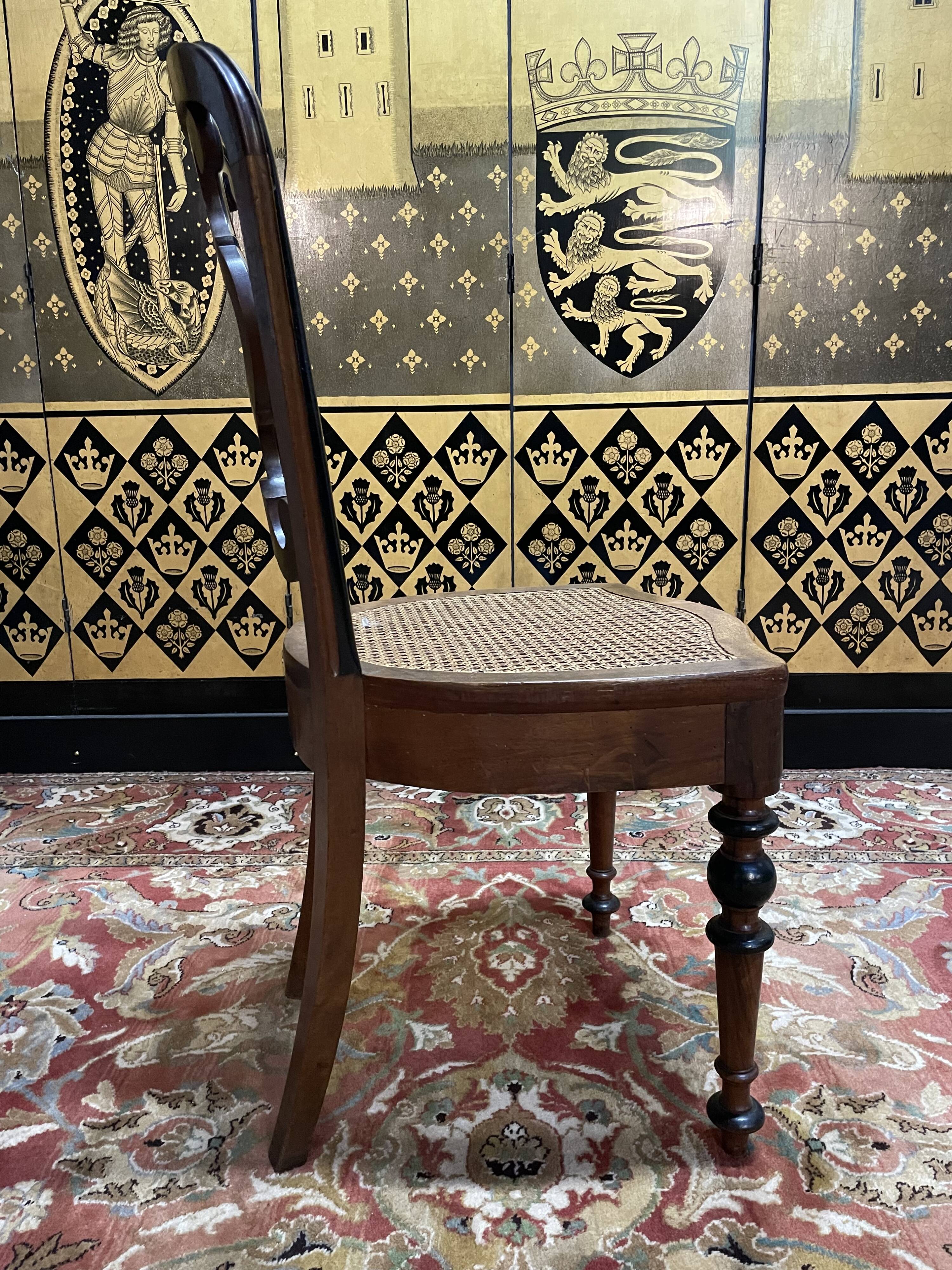 Suite of 6 Napoleon III cane chairs - Louis Philippe