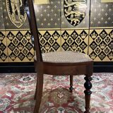 Suite de 6 chaises cannées Napoléon III - Louis Philippe