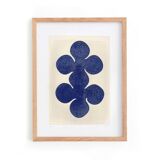 Original painting - LIV - 30x40cm - midnight blue - signed Eawy