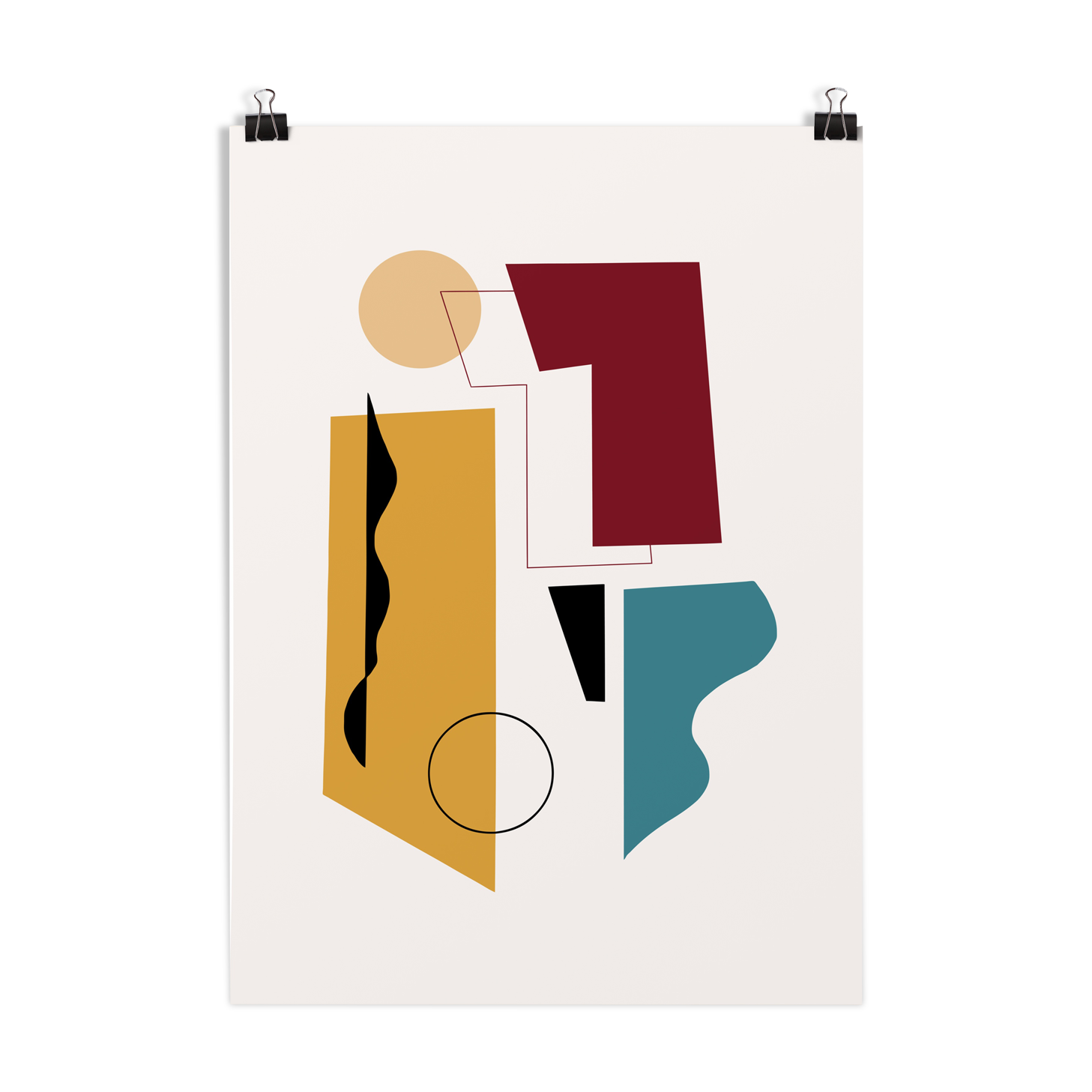 Poster A3-Concerto ochre 29, 7x42 cm