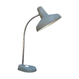 XL Mid Century Aluminor France gray desk lamp / table lamp