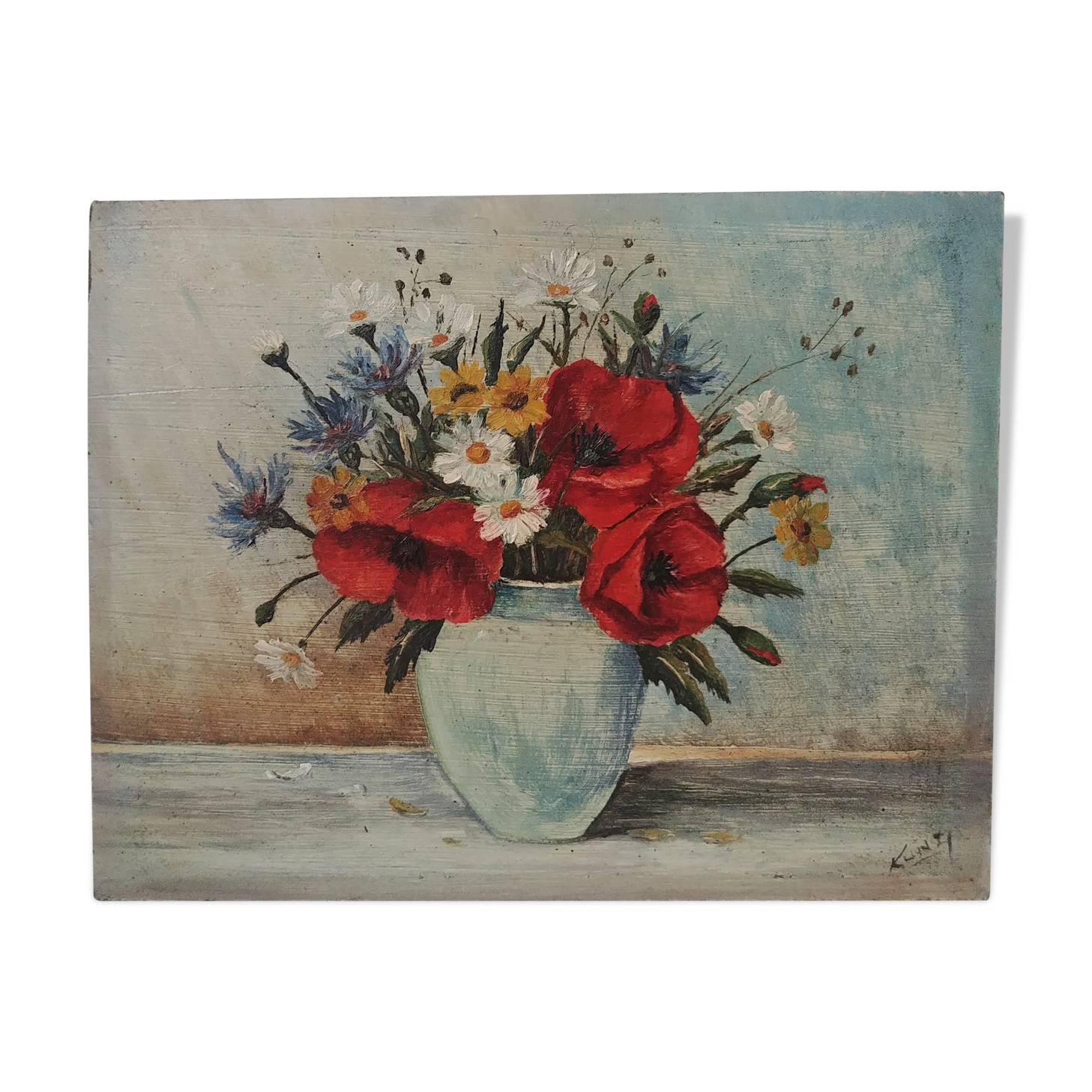 Painting flowers
