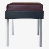 Strafor stool from the 50s, chrome and imitation leather