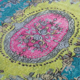 Hand-knotted contemporary oriental 1970s 174 cm x 298 cm multicolor carpet