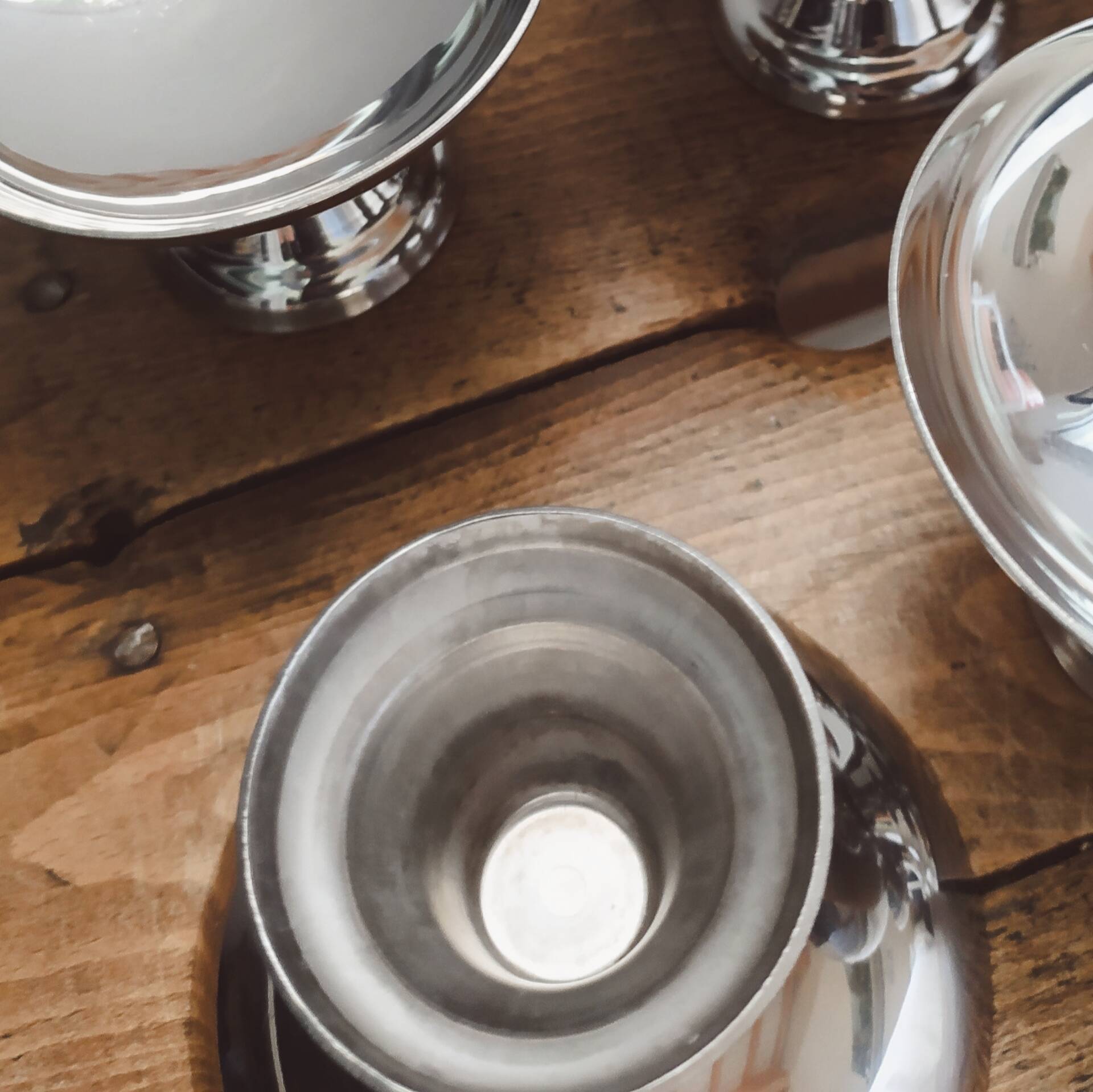 Lot de 6 coupes à glace, desserts vintage 