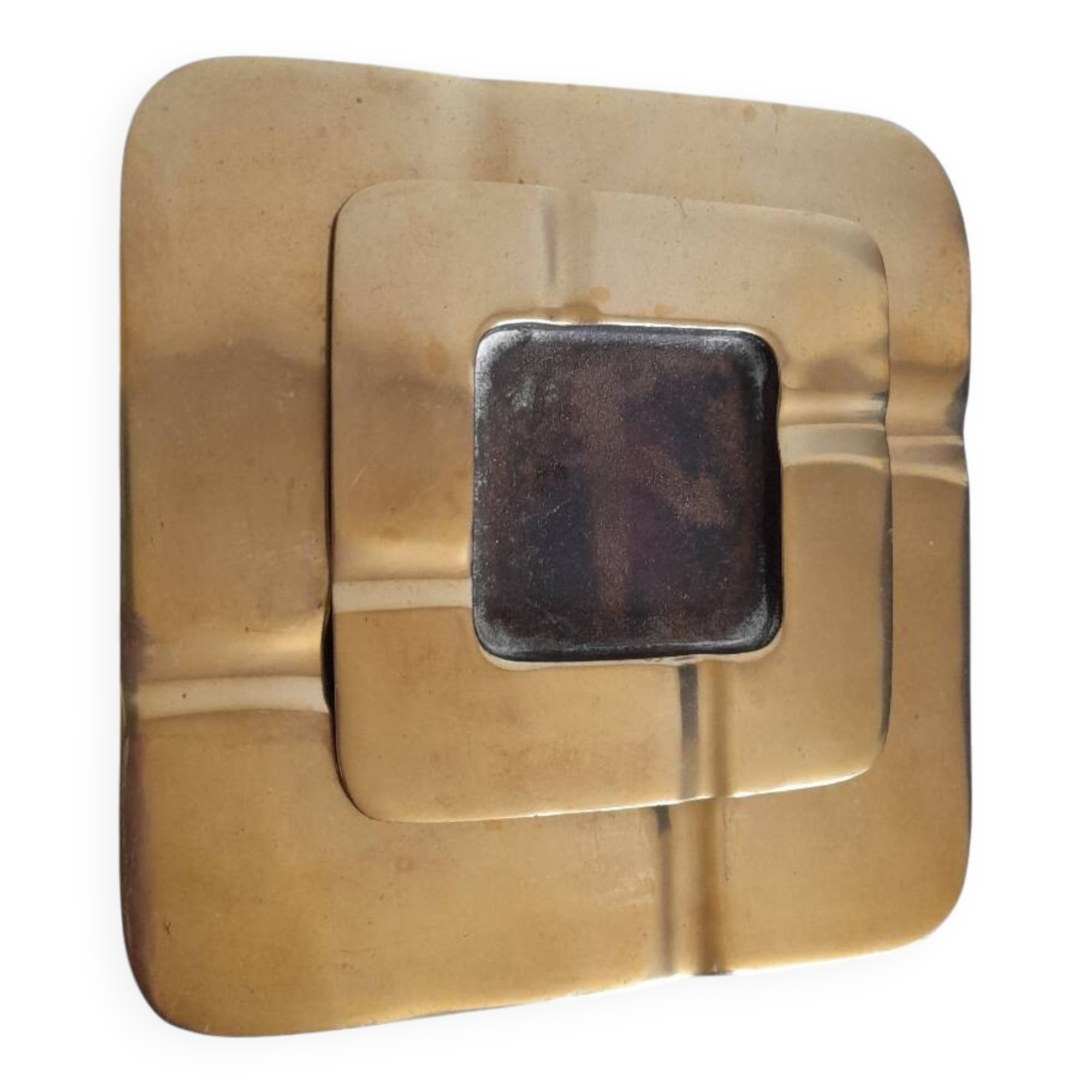 Minimalist brass ashtray or empty pocket