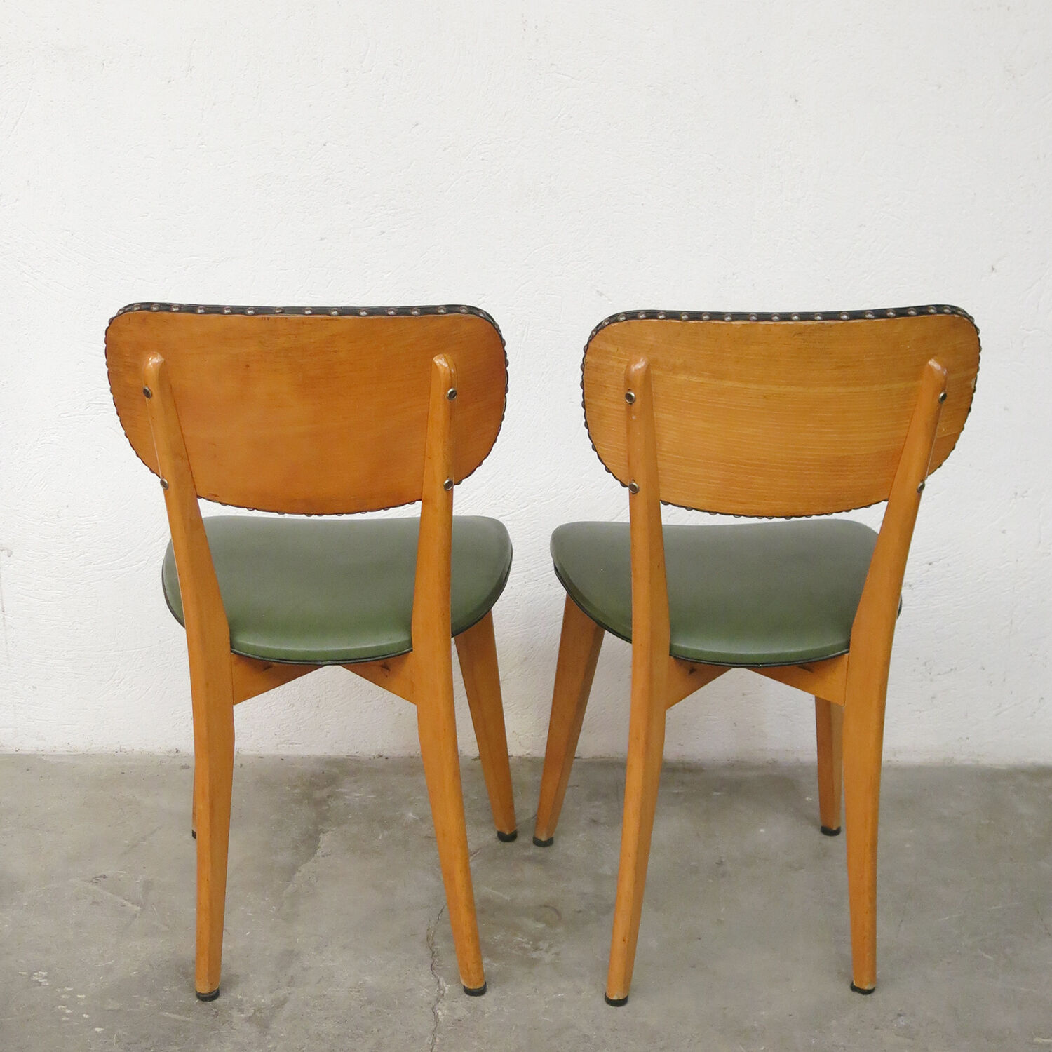 Paire de chaises bistrot des années 50