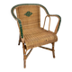 Fauteuil en osier vintage