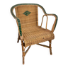 Vintage wicker armchair