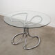 Glass table, Italian design, 1970s, manufactured by Gastone Rinaldi