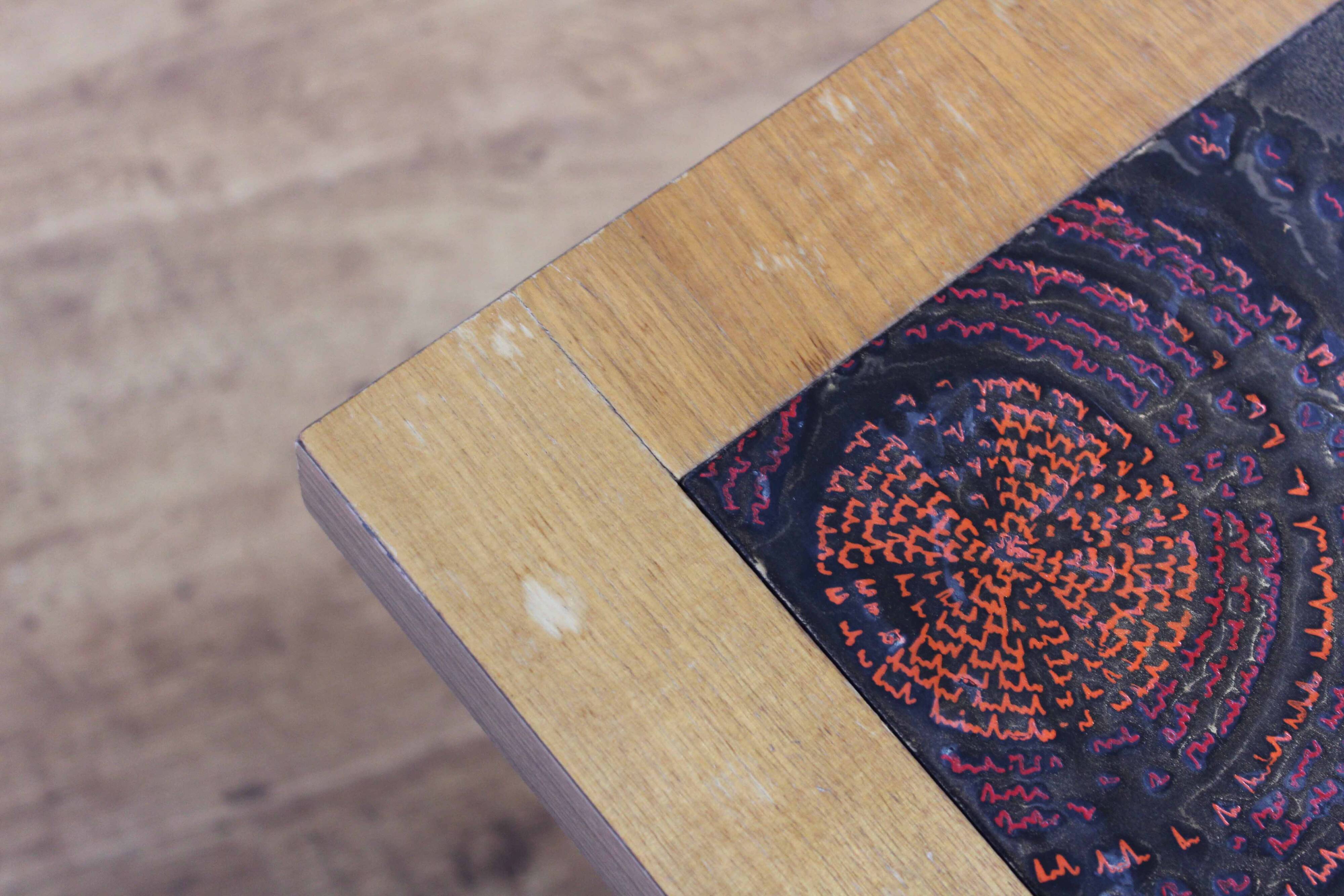 1970s rise and fall coffee table