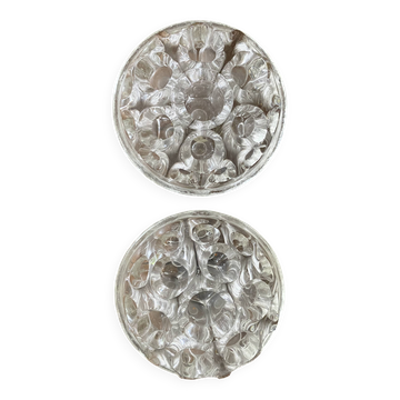 Piques fleurs en verre moulé