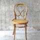 Chaise bistrot de vienne Thonet n°20, oméga cannée - ca, 1875