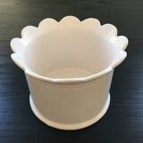 White corolla flowerpot