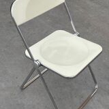 Plia lucite folding chairs Giancarlo Piretti for Castelli set of four
