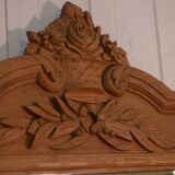 Art Deco 1930s solid oak carved mirror