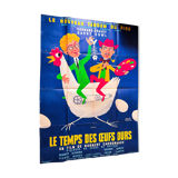 Authentic movie poster from 1958 "The Time of the Hard-boiled Eggs"
