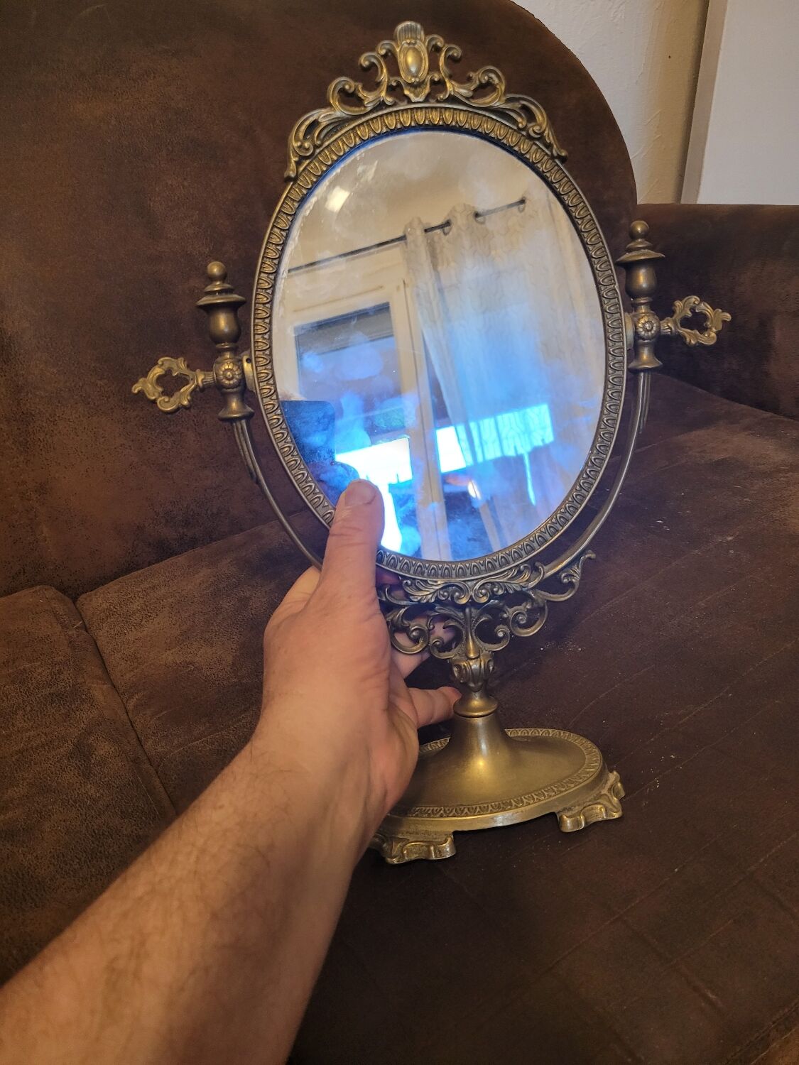 Miroir de coiffeuse 20x38cm