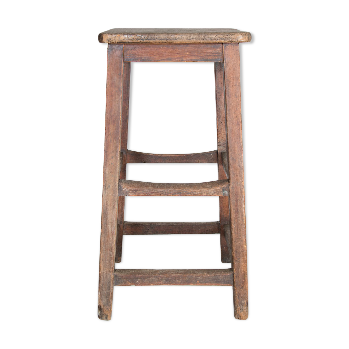 Wooden workshop stool