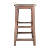 Wooden workshop stool