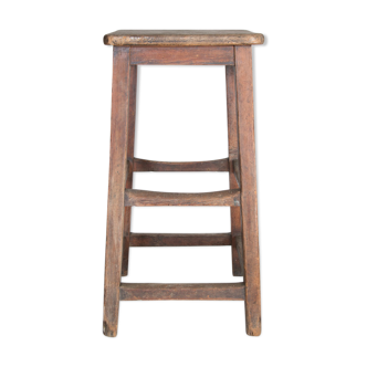 Wooden workshop stool