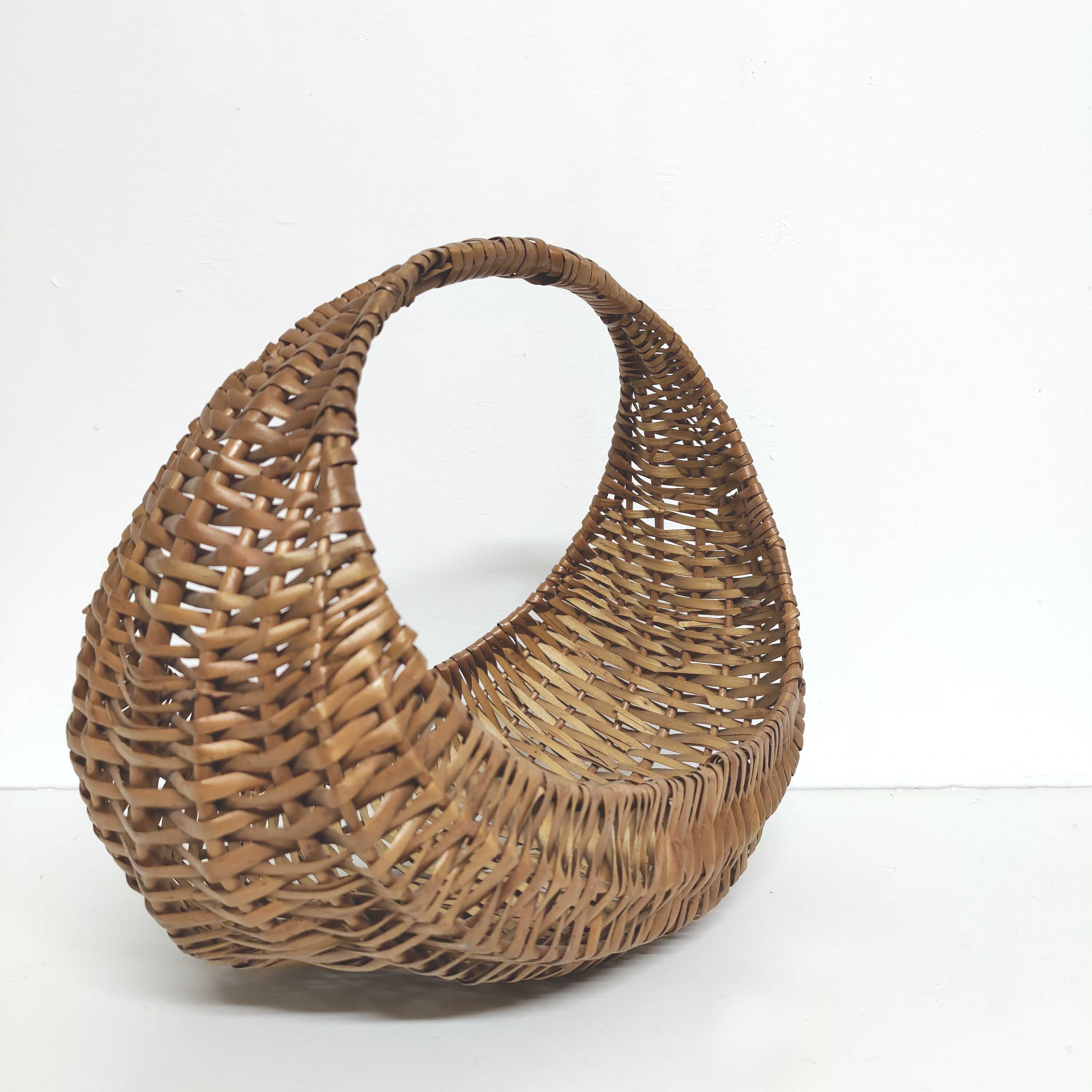 Panier gondole riviera osier 1960