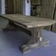 Grande table à manger en chêne massif récupéré, 280 × 100 × 75 cm
