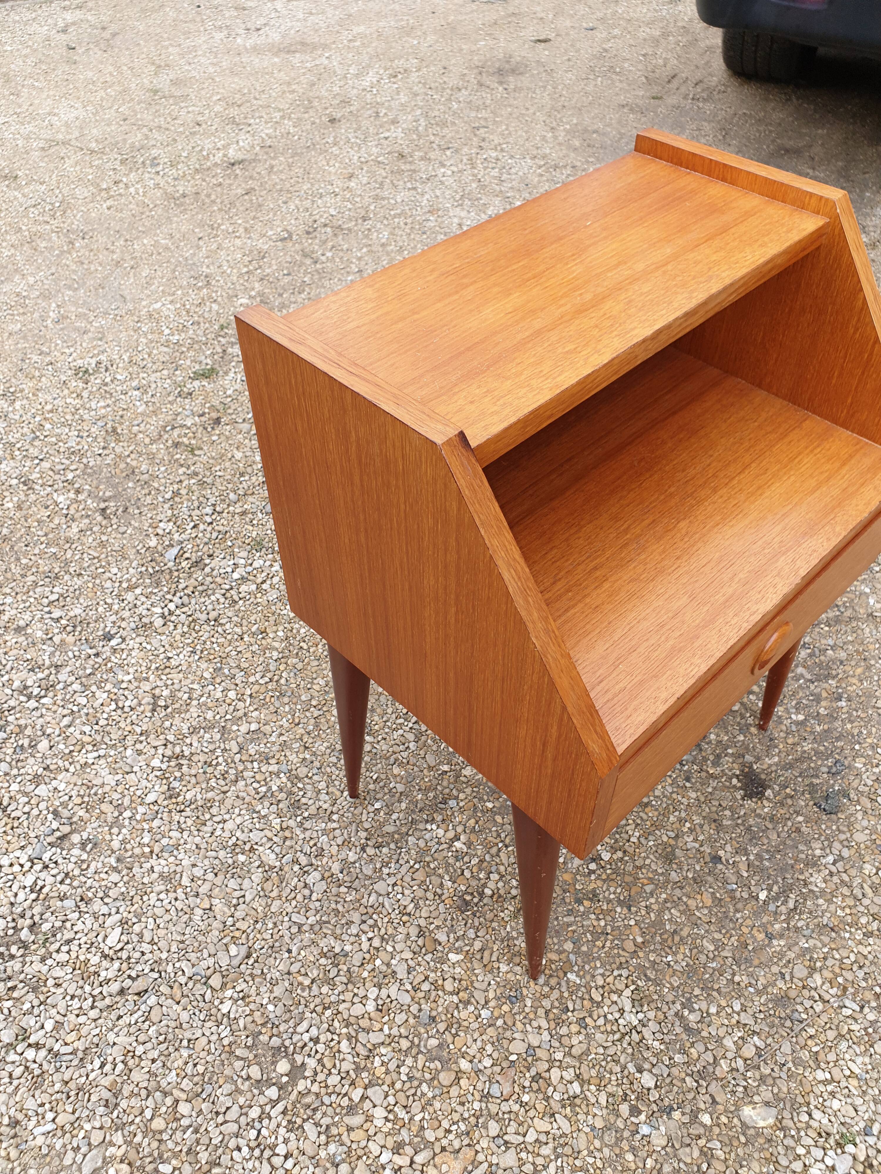 Scandinavian vintage bedside table