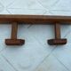 wall coat rack 2 hooks 1950s