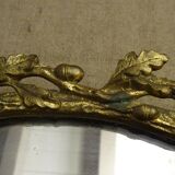 Gold bronze center tray 19th mirror mercury