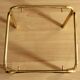 Small brass and glass side table, ideal as a plant stand, vintage from the 70s
