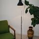 Adjustable anthracite floor lamp 1716 by Josef Hurka for Napako