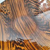 Vintage cup dish Digoin Sarreguemines 1960 mahogany