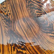 Vintage cup dish Digoin Sarreguemines 1960 mahogany