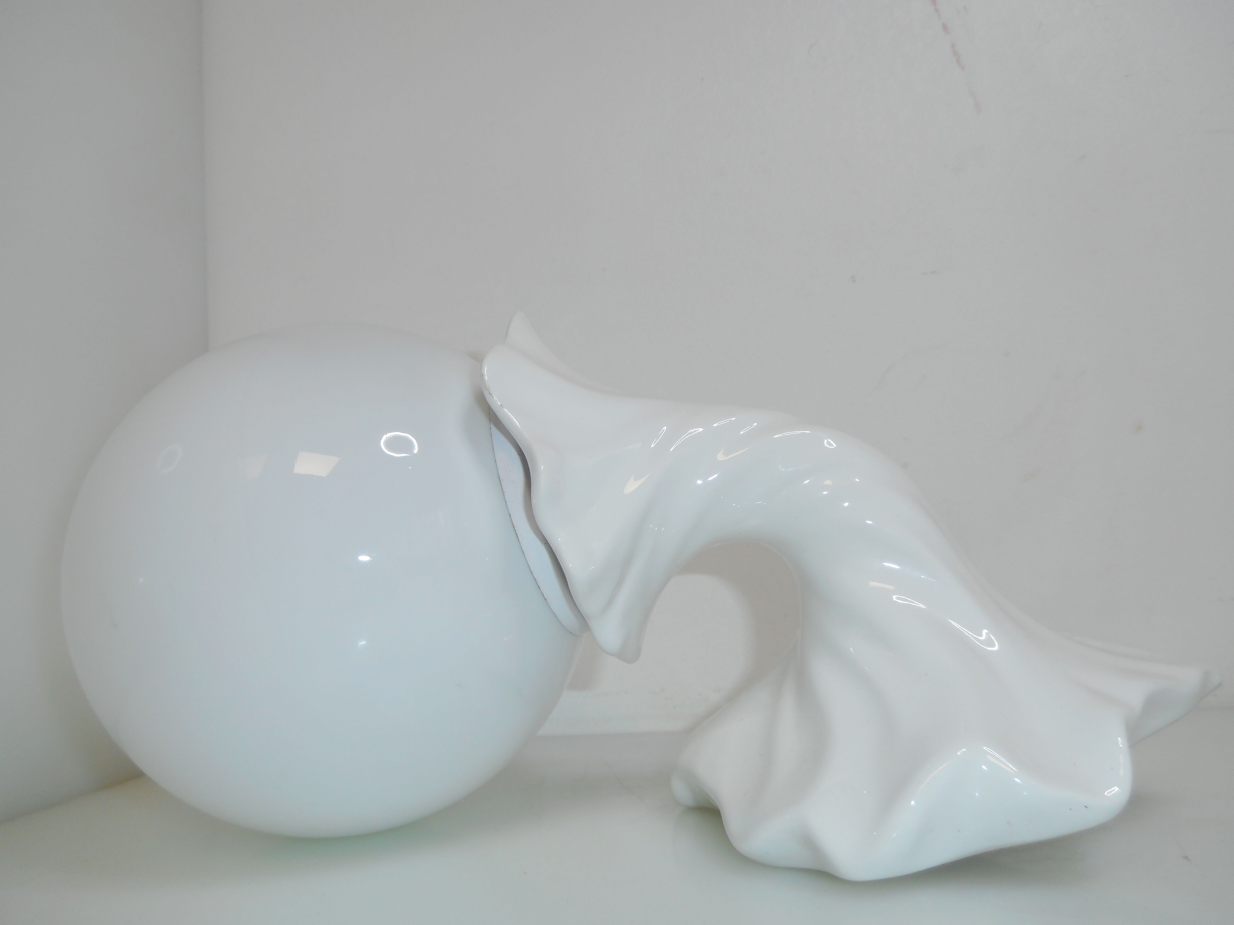 Wall light white ball