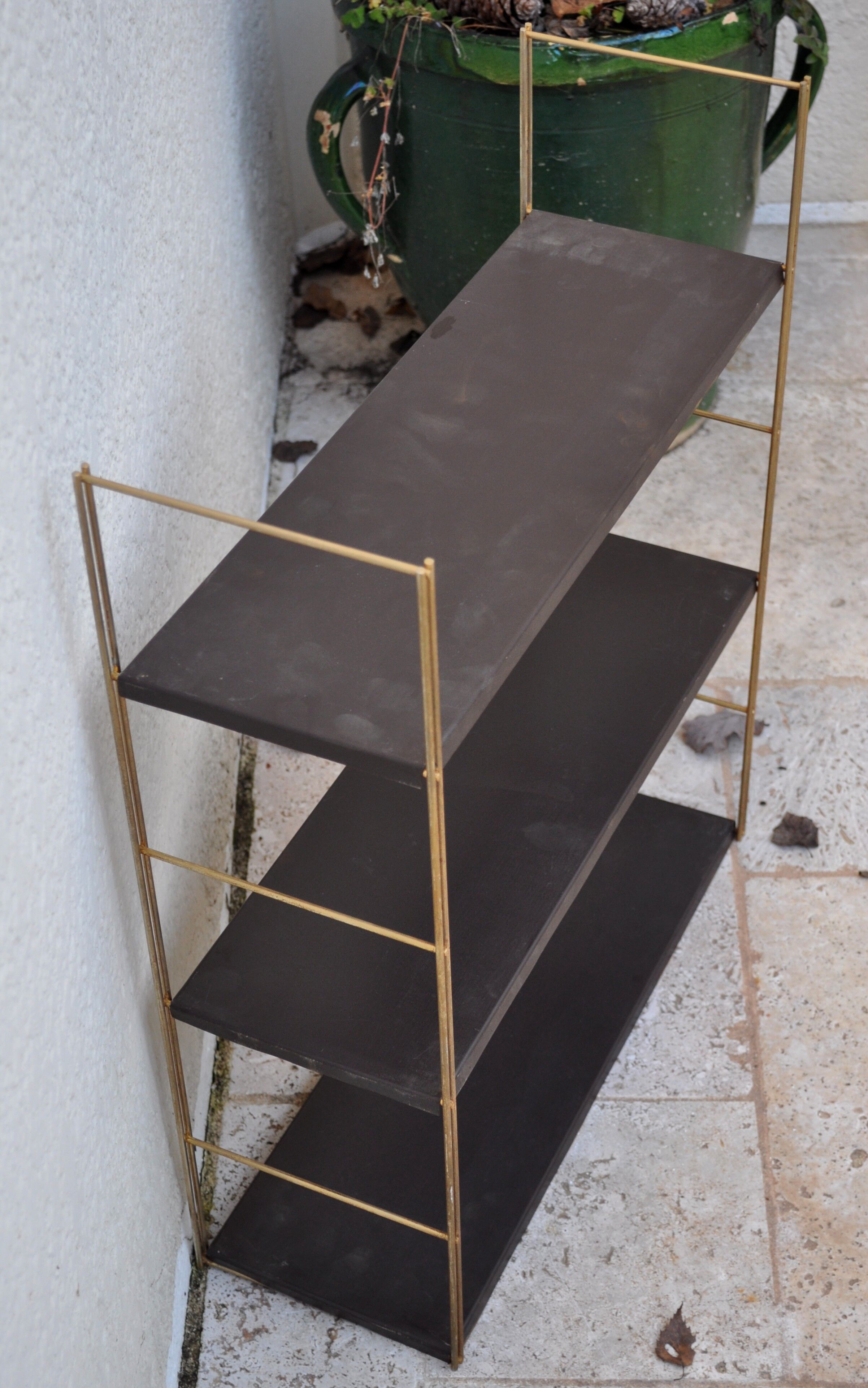 Vintage all-metal string shelf