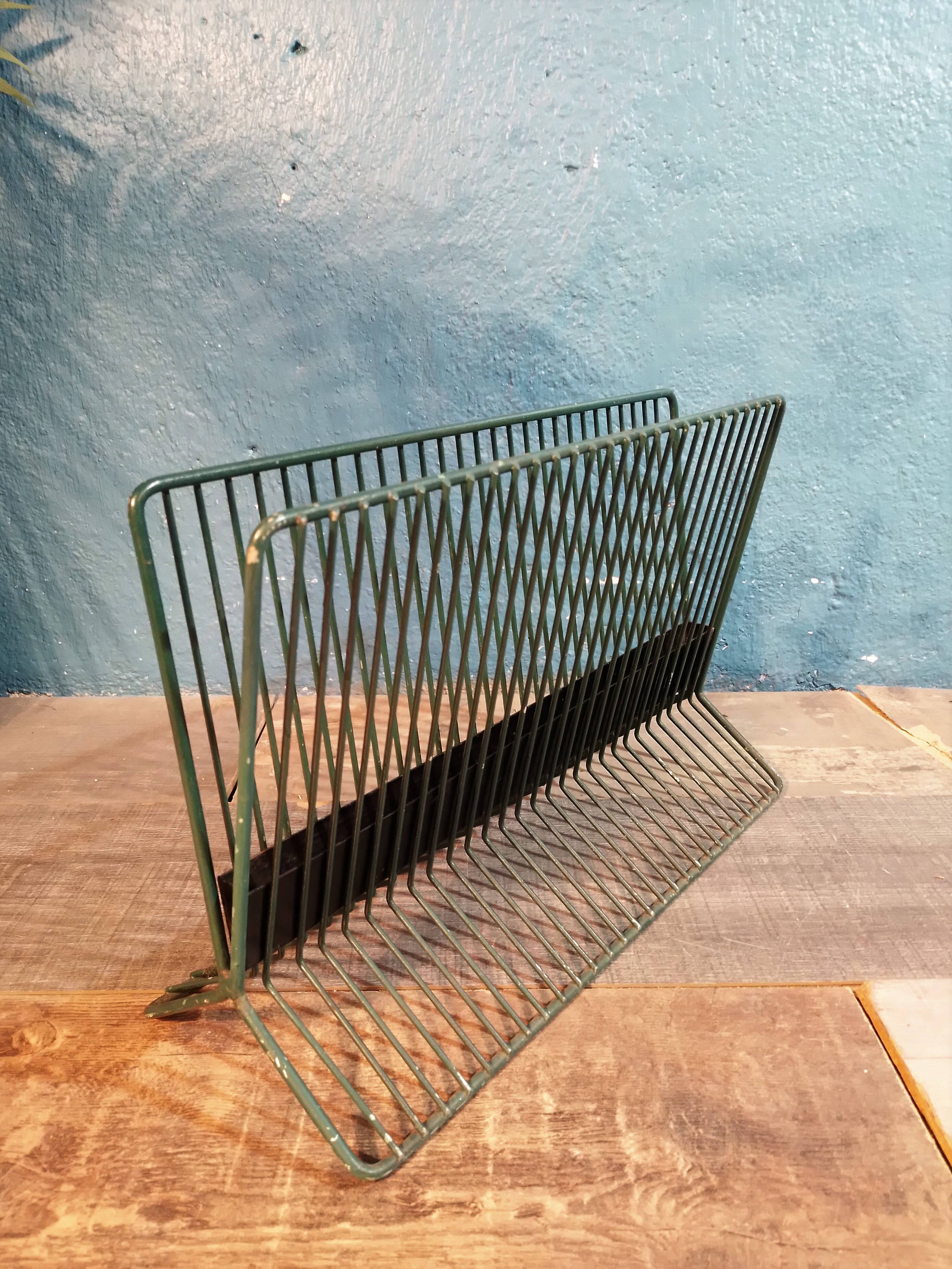 1950s metal magazine rack