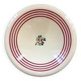 Hollow dish Gien floral decoration