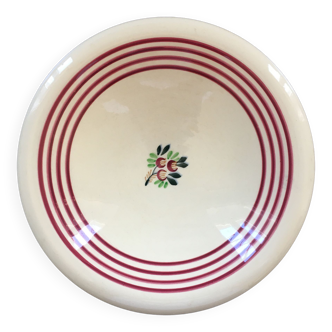 Hollow dish Gien floral decoration