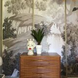 Rattan chest of drawers of the years 50