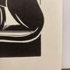 Linogravure art déco "panther"