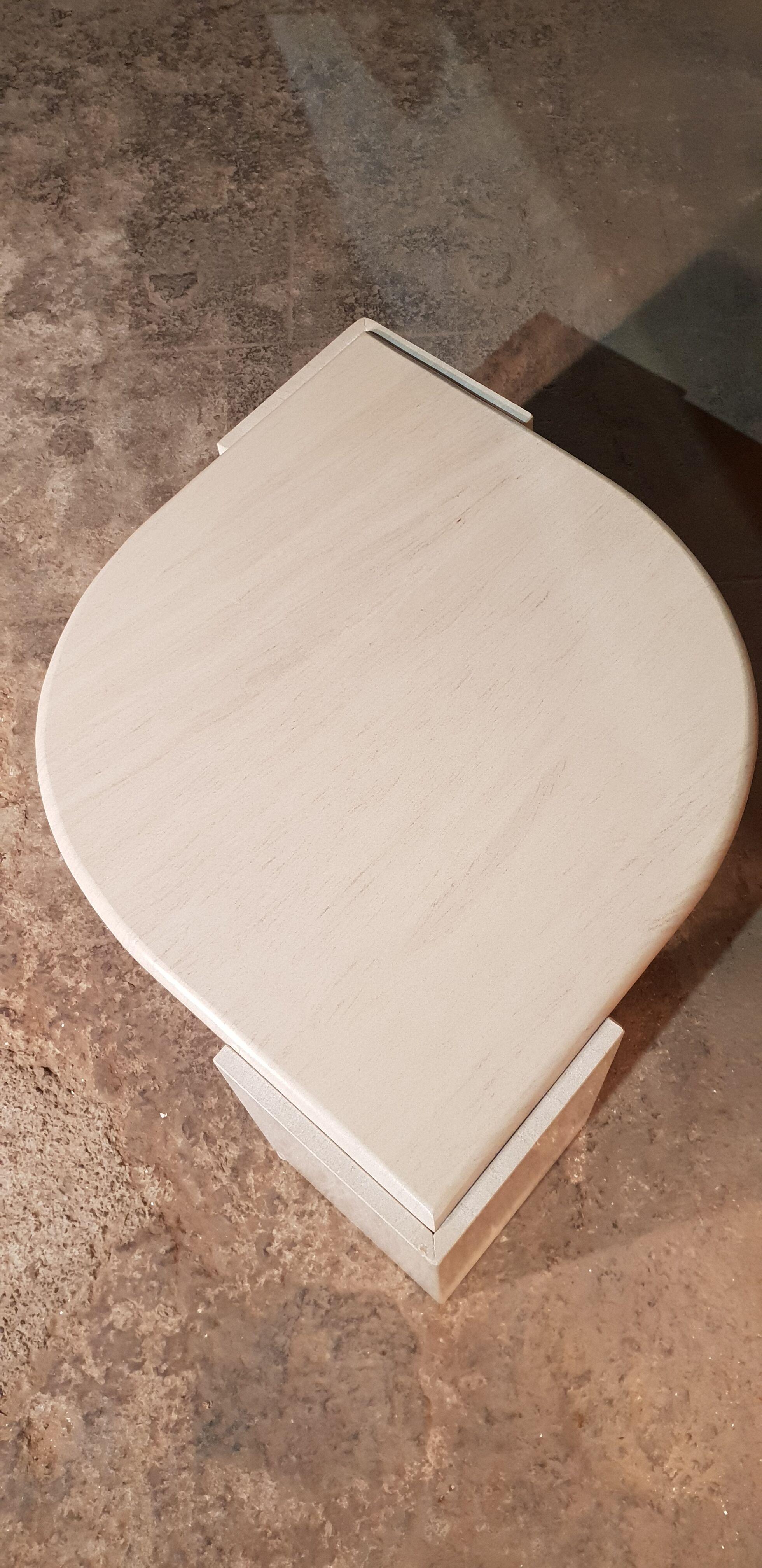 Travertine coffee table