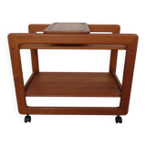 Large teak bar cart from Tarm Stole Møbelfabrik, Denmark, 1960s.