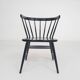 Black spindle back dining chair attrb. to Nesto, Denmark 1960's