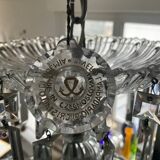 Lustre corbeille en cristal de bohème